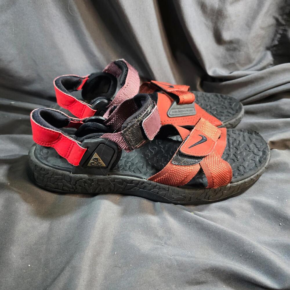 Nike ACG Air Deschutz Men's Sandal Red Black DC9092-600 Size 10